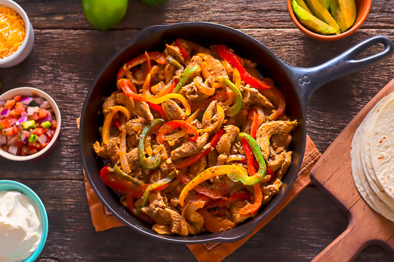 Fajitas De Pollo A La Mexicana