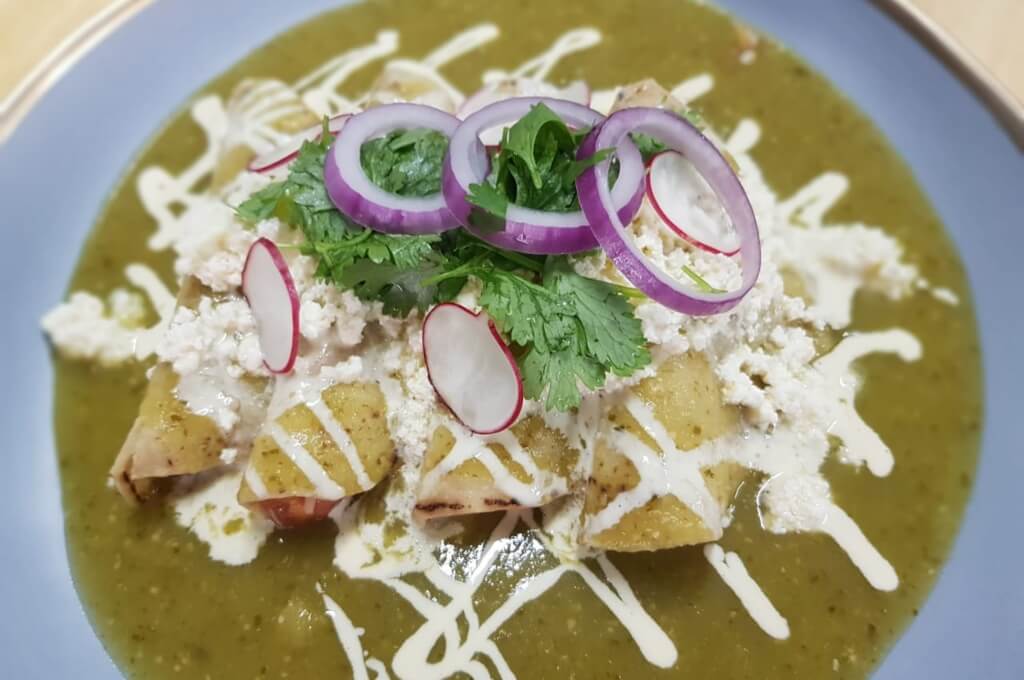 Enchiladas verdes ¡un platillo de la cocina mexicana!
