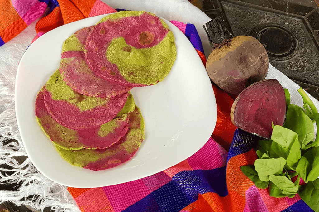 Tortillas de colores