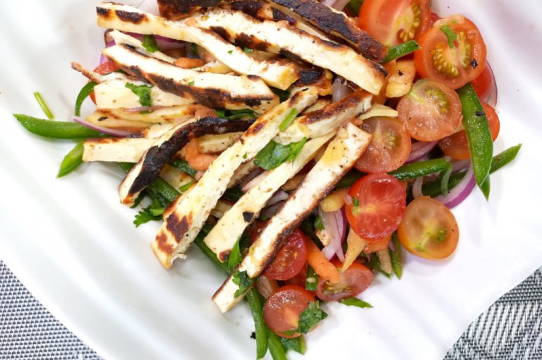 Chismol de papaya y queso fresco