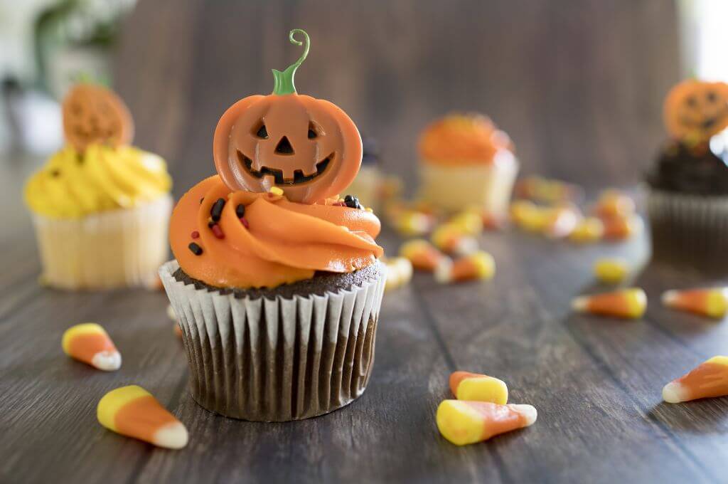 Cupcakes de calabaza para Halloween