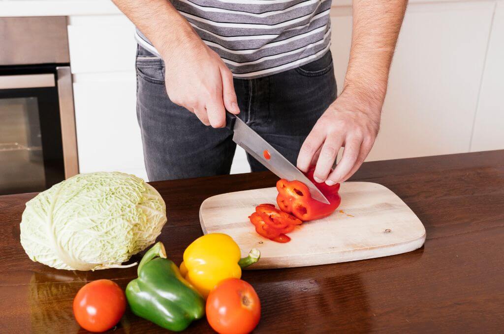 trucos para cortar verduras